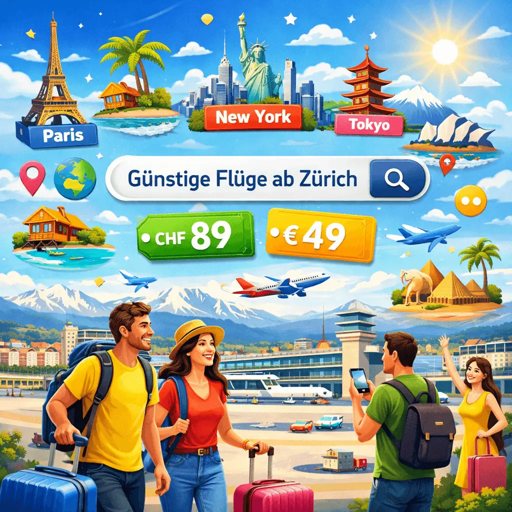 günstige Flüge ab Zürich